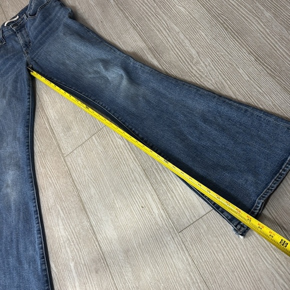 Levi’s High Rise Flare Wide Leg Jeans Retro Style size 27 - Picture 7 of 14